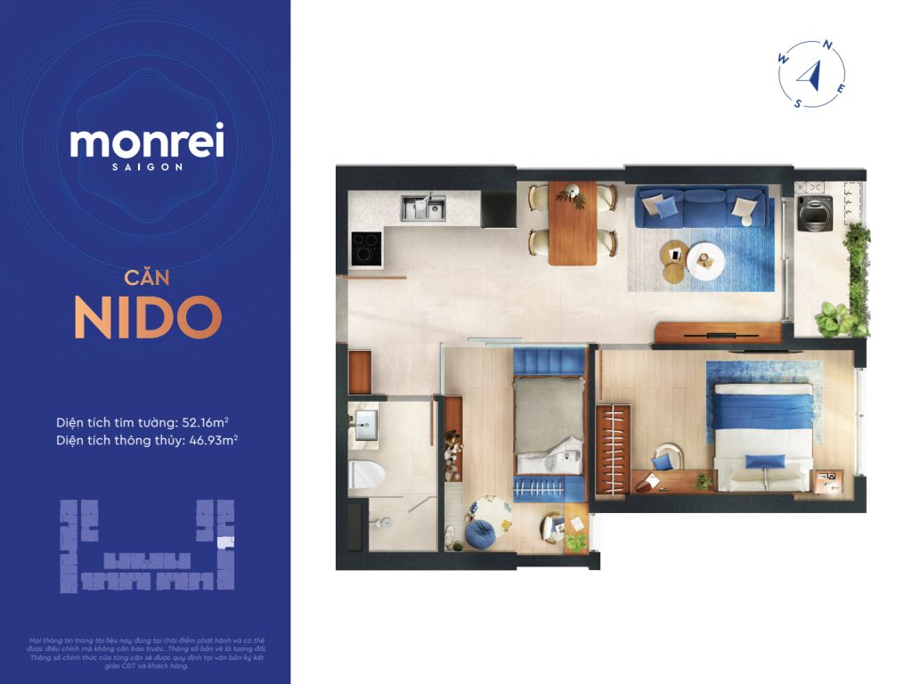 Quy hoạch tổng thể không gian kiến trúc Monrei Saigon 8 can nido osen Monrei Saigon