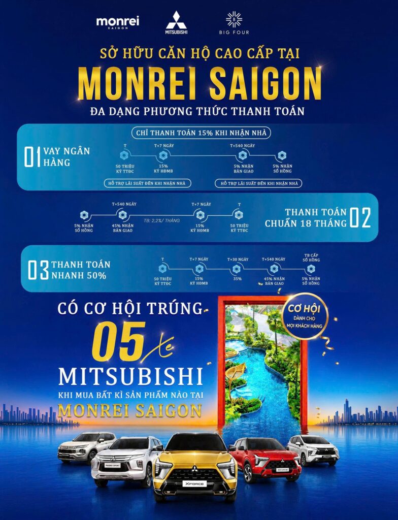 Chính sách thanh toán linh hoạt của dự án Monrei Sài Gòn