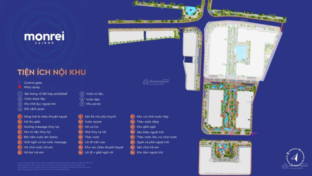 Mặt Bằng Monrei Saigon Chi Tiết: Đánh Giá Ưu Nhược Điểm Thiết Kế 7 Mặt bằng tiện ích toàn khu