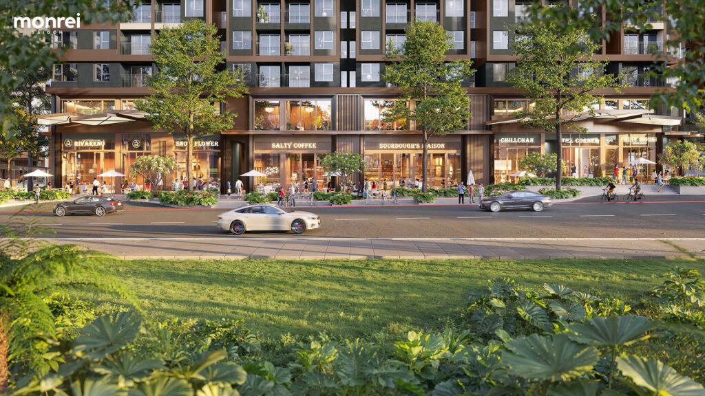 GARDEN HOUSE & SHOPHOUSE MONREI SAIGON 3 Mẫu Shophouse tại dự án được bố trí tại tầng trệt của toà nhà