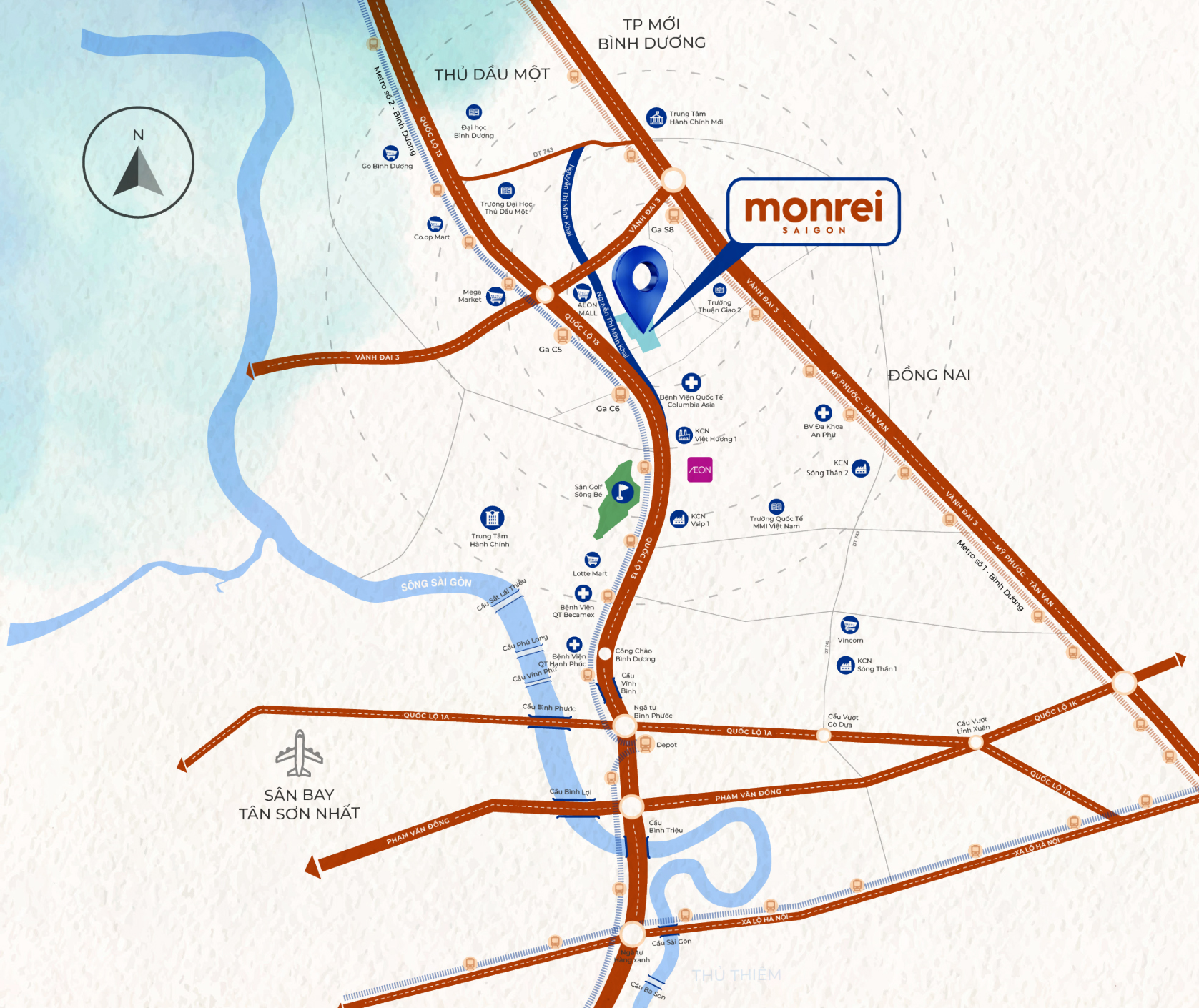 Vị trí dự án Monrei Saigon