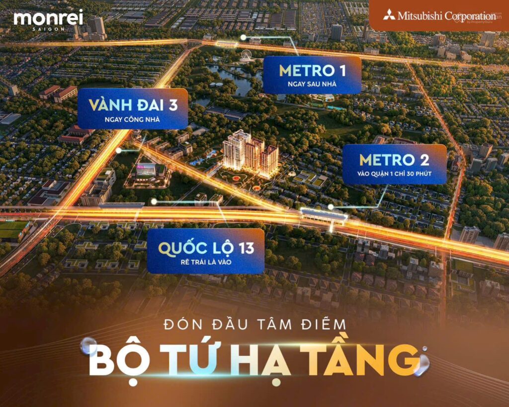 Monrei Saigon đón đầu tâm điểm bộ tứ hạ tầng